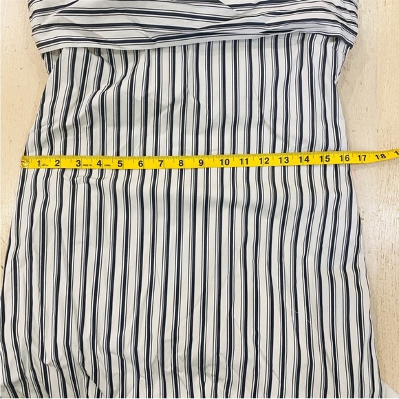 Theory striped tie back asymmetrical dress NEW - Picture 10 of 14